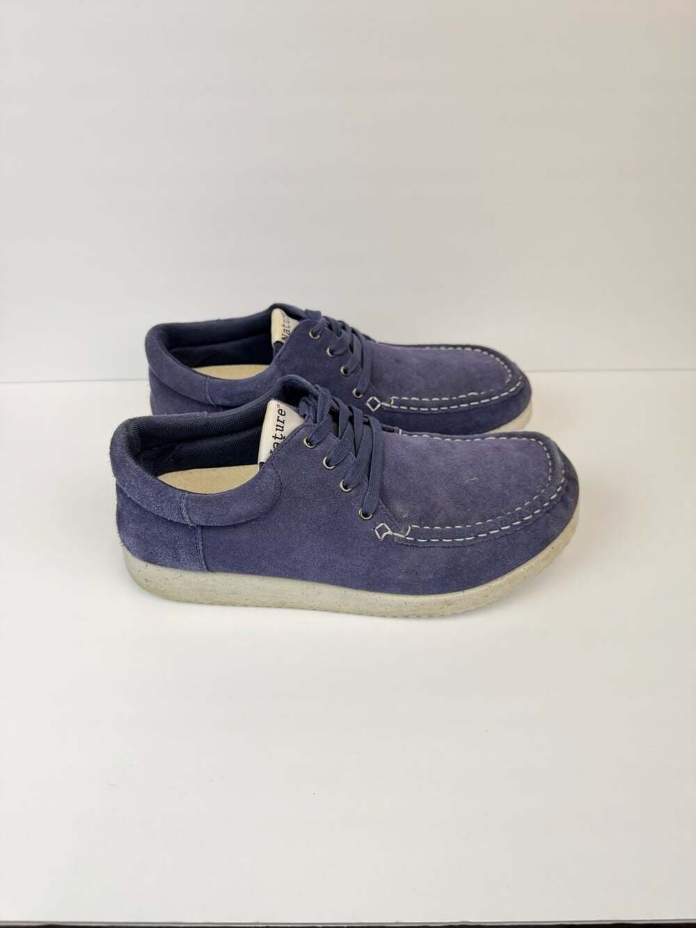Nature Footwear Arne Blue Suede Moc-Toe Sneakers Men's Size 12